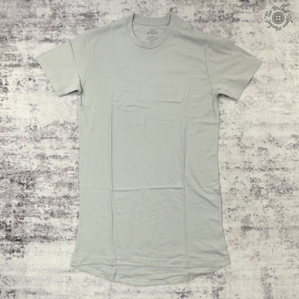 New TRUE CLASSIC Men's Gray‎ Small/Tall T-Shirt Crew Neck Short Sleeve